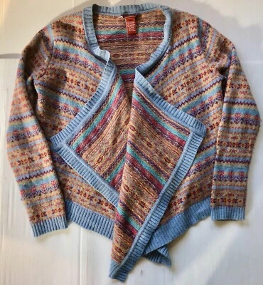 Cárdigan suéter Sundance Fair Isle cachemir mezcla angora mujer talla pequeña M Foto 1 de 4