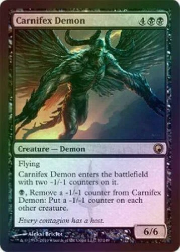 Carnifex Demon - Foil New MTG Scars of Mirrodin Magic NM - Image 1 of 1