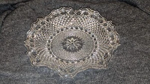 Vintage Indiana Clear Cut Glass Diamond Point Candy Dish - Picture 1 of 4