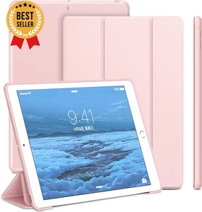 iPad 9./8./7. Gen Hülle - Slim Trifold Stand, Auto Wake/Sleep, Pink - Bild 1 von 12