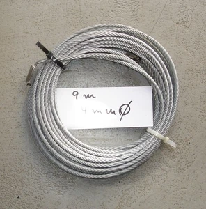 Stahlseil mit einer Länge von 9 Meter und einer Stärke von 4mm - Bild 1 von 2