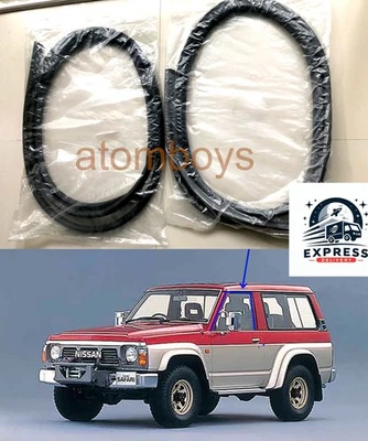Para Nissan Patrol SAFARI Y60 VRY60 WRY60 Vidrio FIELTRO Correr Goma Lateral FROT Ventana Foto 1 de 4