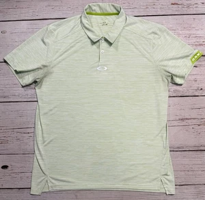 Oakley Tailored Fit Short Sleeve Polo Shirt Green Men’s Sz XL - Picture 1 of 9