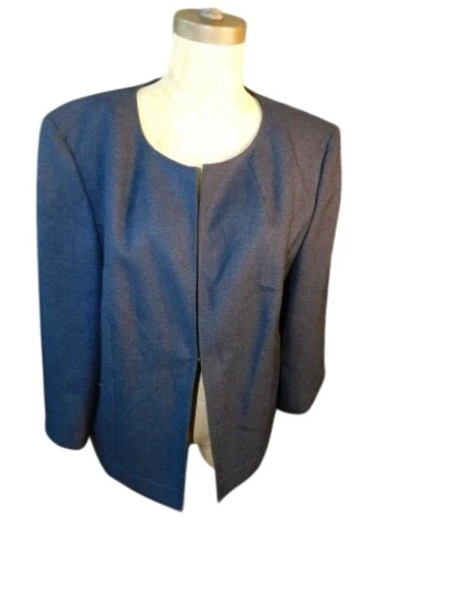 Josephine Talla 16 Talla Grande Azul Marino Forrado 2 Piezas Traje Chaqueta + Falda  Foto 1 de 3