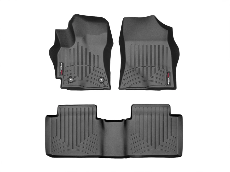 WeatherTech FloorLiner for 2017-2019 Toyota Corolla - 1st & 2nd Row, Black - Image 1 of 4