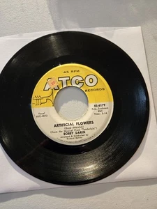 Bobby Darin 45 RPM Vinyl Somebody To Love/ Artificial Flowers Atco 1960 6179 - Picture 1 of 2