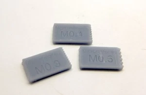 Micromotor.eu T004 Juego de medidores de módulo M0.3 - M0.4 - M0.5 Determinar fácilmente el  - Imagen 1 de 2