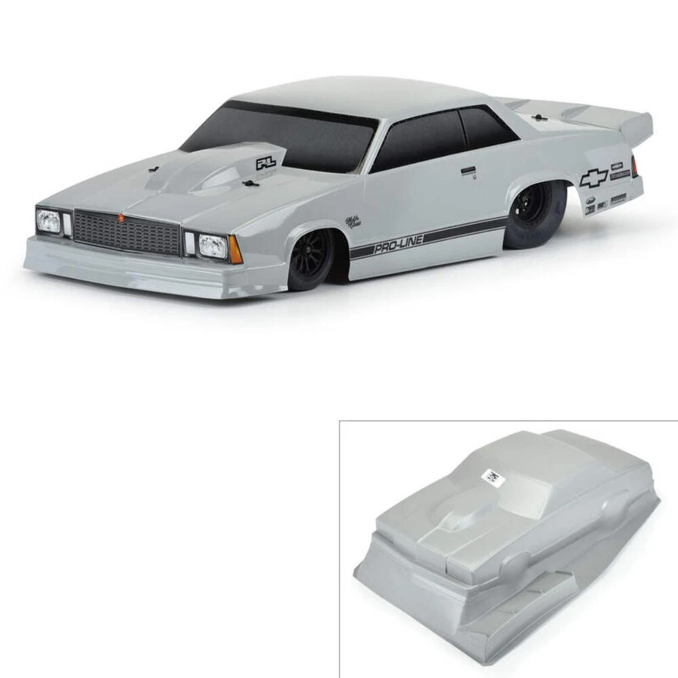 Pro-Line 1978 Chevrolet Malibu Drag Racing Body Gray ProLine PRO354914 - Image 1 of 1