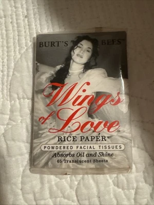  Papel de arroz Burt's Bees Wings of Love tecidos faciais em pó 65 por kg - Imagem 1 de 2