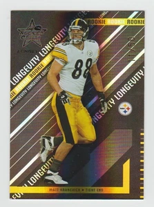 Matt Kranchick Steelers 2004 Leaf Rookies & Stars LONGEVIDAD PARALELO SP RC/50 - Imagen 1 de 2