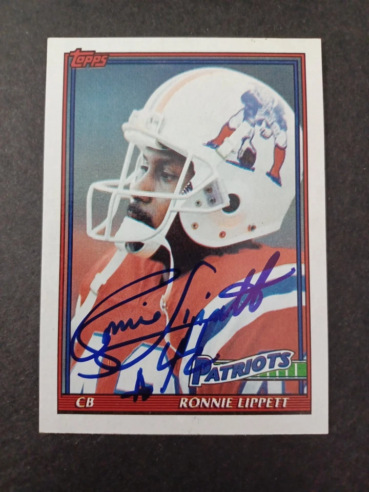 Ronnie Lippett Signed 1991 Topps - Patriots, Miami - Autographed - Image 1 of 1