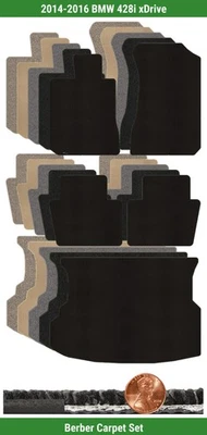 Lloyd Custom Berber Carpet Mat Set for 2014-2016 BMW 428i xDrive (5 pieces) #1AW - Image 1 of 4