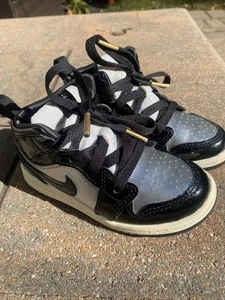 Jordan 1 Mid SE Black Silver FZ3939-001 Toddler 9C - Picture 1 of 8