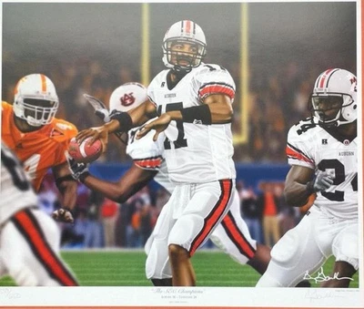 Auburn Tigers 2004 Set of 4 Ltd Edition Prints  "The Perfect Season" Greg Gamble - Image 1 of 4