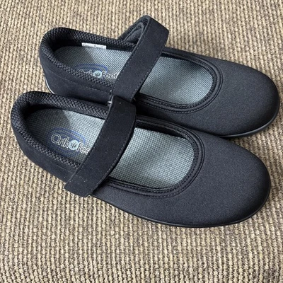 OrthoFeet Shoes Womens 8 D Wide Springfield Mary Jane Black Low - Image 1 of 4