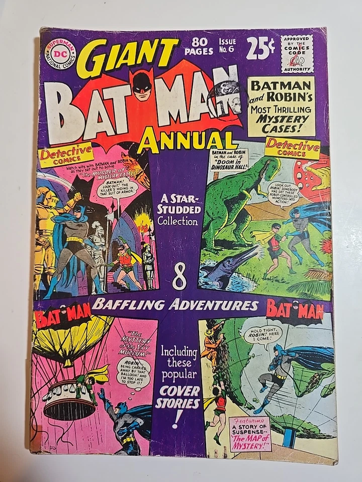 Batman Annual #6 DC 1963 Comic /80 Page Giant  Robin's Mystery Castle - Image 1 of 4