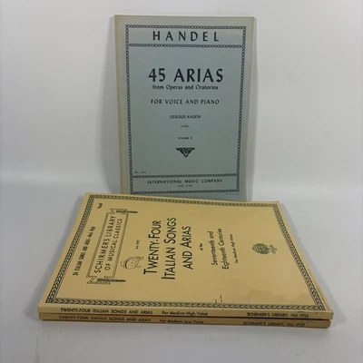 Handel 45 Arias Voice Piano Vol II Intl Music Co Vocal Score Medium High Low - Image 1 of 4