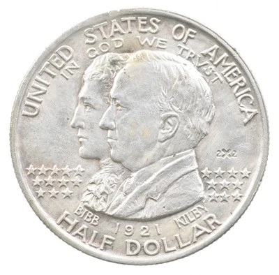 1921 Alabama Commemorative Half Dollar 2x2 Star *7346 - Image 1 of 3