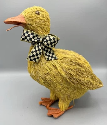 Mackenzie Childs Courtly Check Duck 11.25" W/WEAR - Image 1 of 4