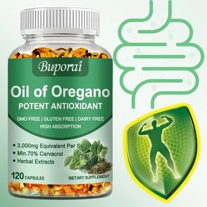 Oil of Oregano Capsules - Digestive Support, Boost Gut Health,Immune-Support - Picture 1 of 16