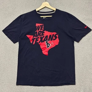 Nike Houston Texans T-shirt Adult Large Navy Blue Cotton NFL Football - Bild 1 von 7