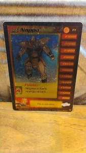 DRAGON BALL Z Gold Foil Holo NAPPA P7 Score DBZ Trading Card 2000 TCG - Picture 1 of 2