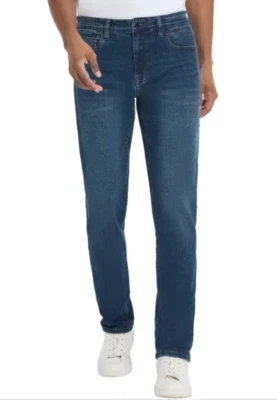 Kenneth Cole Men’s Jean Black Blue Sizes 40 29-34 Straight Fit Stretch NEW - Image 1 of 4