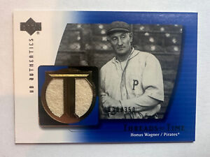 Honus Wagner - 2003 UD Authentics Threads of Time Pinstripe Jersey /350 SP Clean