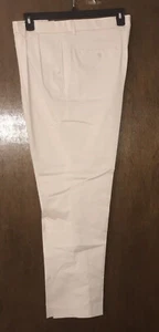 Daniel Cremieux Mens New $85 Pleated Chino Pants Slacks 38 38w 38x32 Off White - Picture 1 of 12