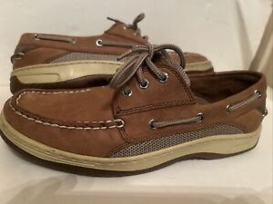 Men’s Sperry Top Sider Classic Leather Boat Shoes Size 9.5 Super Nice!!