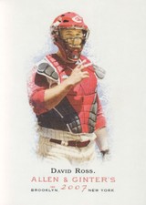 2007 Topps Allen & Ginter Baseball #311 David Ross Cincinnati Reds
