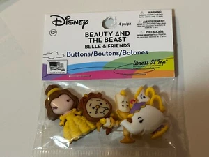 Dress It Up Licensed Embellishments-Disney Belle And Friends Craft Beauty Beast - Picture 1 of 7