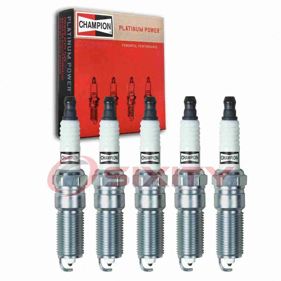 5 件 Champion 白金火花塞适用于 2006 - 2010 年悍马 H3 3.5L 3.7L 升 L5 nn — 第 1/4 张图片