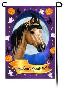 Halloween Garden Flag - Buckskin Horse - Picture 1 of 1