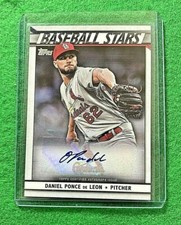 DANIEL PONCE DE LEON AUTO CARD JERSEY #62 CARDINALS 2020 TOPPS SERIES 1 BASEBALL