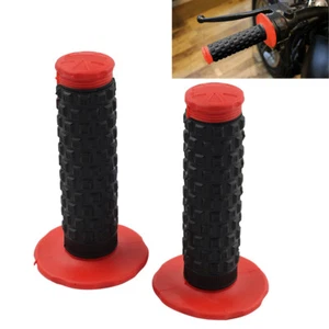 Pair Red Pro Taper Pillow Top Handlebar Grip For Dirt Bike Motorcycle 7/8" 22MM - Picture 1 of 11