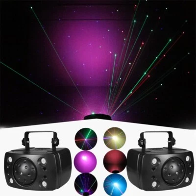 2pack Matrix Laser Butterfly Lighting Club DJ LED Laser Stage Light rgbw 4in1 - Image 1 of 4