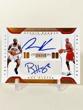 2017-18 Dennis Rodman Ron Harper Panini Dominion NBA Champ Dual Auto /10 Bulls