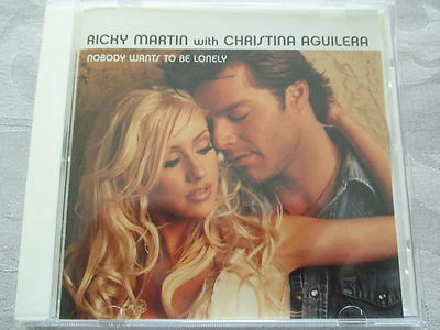 Ricky Martin, Christina Aguilera - Nobody Wants To Be Lonely - Promo CD 2 Tracks - Bild 1 von 3