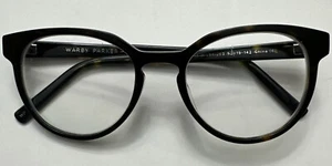 Warby Parker Wright W 283 Cognac Tortoise Round Eyeglasses Frame 52-19 142 LBF - Picture 1 of 6