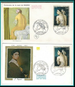 1967-2 Fdcs/Enveloppes 1er jour-La Baigneuse-J.INGRES-Montauban-Timbre..Yt.1530 - Imagen 1 de 1