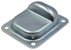 Fermacancello Cancelli Paraurti Fermo a Pavimento da Avvitare 120x100mm Zincato - Foto 1 di 4