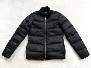Genuine Authentic Women’s Black Versace Puffer Jacket Size (38) Extra Small UK 6 - Picture 1 of 5