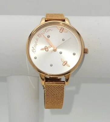 Reloj Olivia Burton OB16PQ04 Mujer Perlado Reina Malla Oro Rosa -Pantalla Macy's Foto 1 de 4