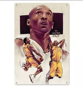Kobe Bryant - Black Mamba - Metal Sign 12 x 8 Inches Los Angeles Lakers - Picture 1 of 5