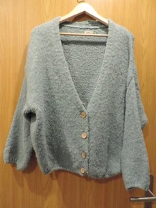 Strickjacke, Double USA, Oversize, hellblau - Bild 1 von 3