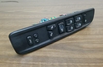 GMC Envoy LH 2002 interruptor de ventana maestra del lado del conductor con bisel negro OEM. 15101661 Foto 1 de 4