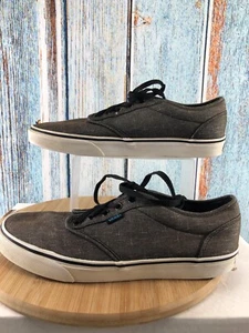 Mens Vans Off The Wall Fabric Gray With Design Size 10.5 - Picture 1 of 9