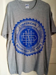 T-Shirt IMPERICON Grau Logo Grafik Print Large Unisex Gildan - Bild 1 von 24