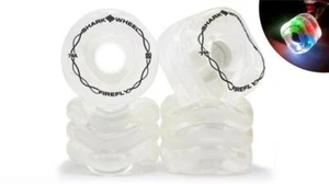 Shark Wheel 60mm, 78a Firefly - Clear with Multi-Color Lights - Picture 1 of 2